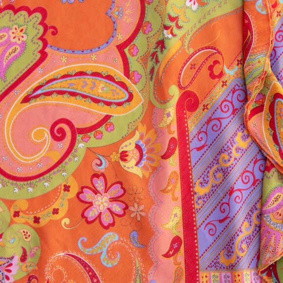 Funky Paisley Boho Midi Skirt - Picture 4 of 10